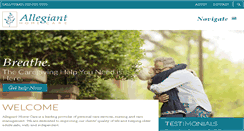 Desktop Screenshot of allegiant-homecare.com